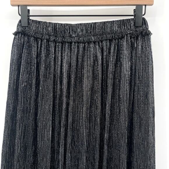 Isabel Marant Etoile Beatrice Midi Skirt Gunmetal‎ Grey Silver Black Metallic XS - Picture 11 of 15